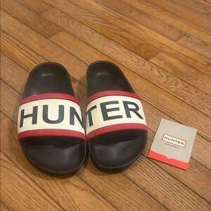 Hunter Black and Red Logo Slides